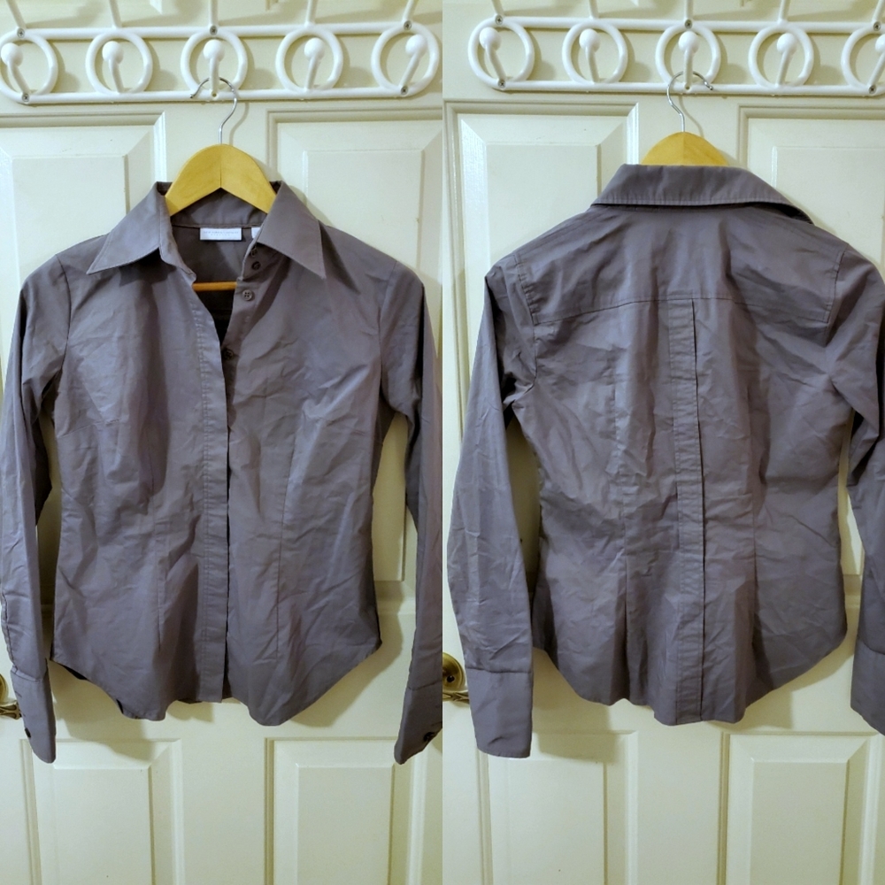 NY&Co Madison Stretch Button Down Shirt